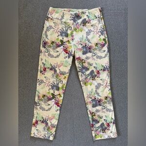 Sara Campbell floral paisley‎ ankle pants women’s size 4